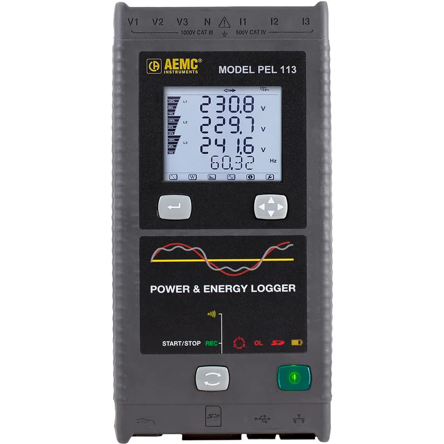 AEMC PEL 113 W/O Sensors Power and Energy Logger