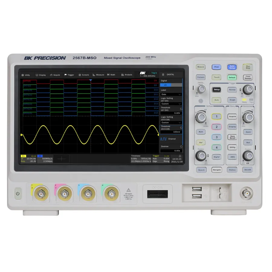 B&K Precision 2567B-MSO Mixed Signal Oscilloscope