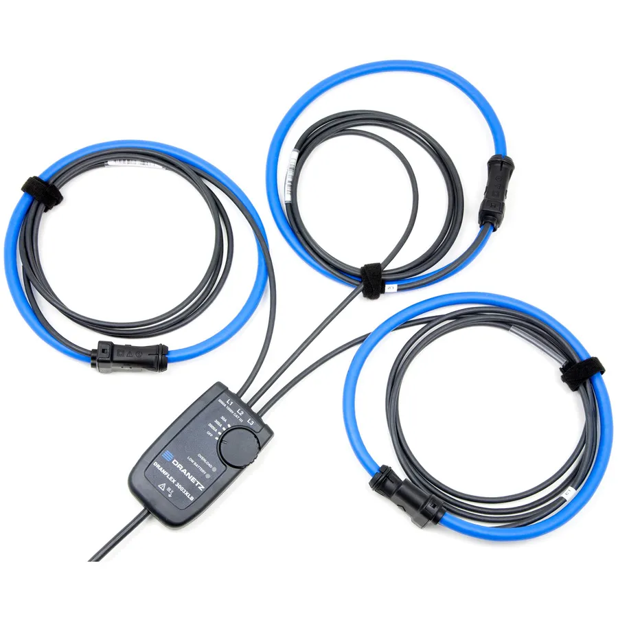 Dranetz DRANFLEX3003XLB24 3-Phase Flexible Current Probe 24in