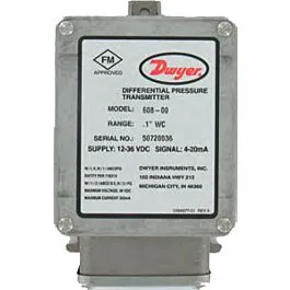 Dwyer Instruments 608-5 Differential Pressure Transmitter