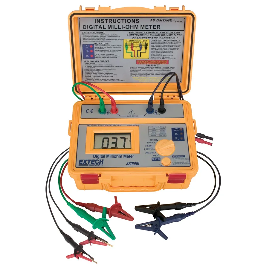 Extech 380580-NIST Milliohm Meter