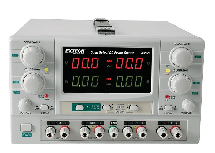Extech 382270 Quad Output DC Power Supply