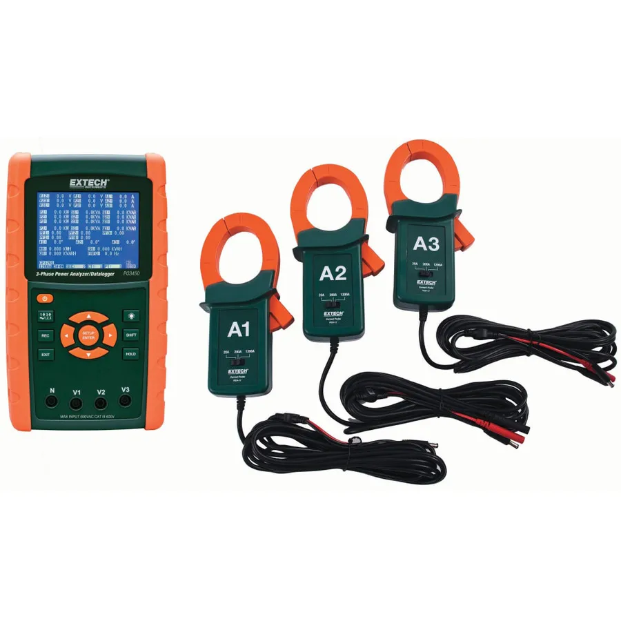 Extech PQ3450-12-NIST Power Analyzer/Datalogger Kit