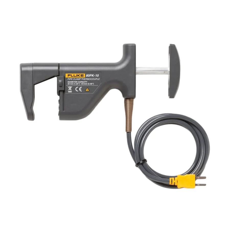 Fluke 80PK-10 Type-K Pipe Clamp Thermocouple Probe