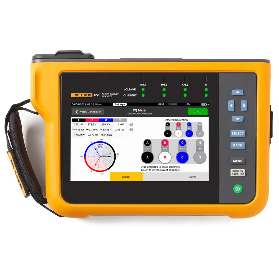 Fluke FLUKE-1773 Power Quality Analyzer