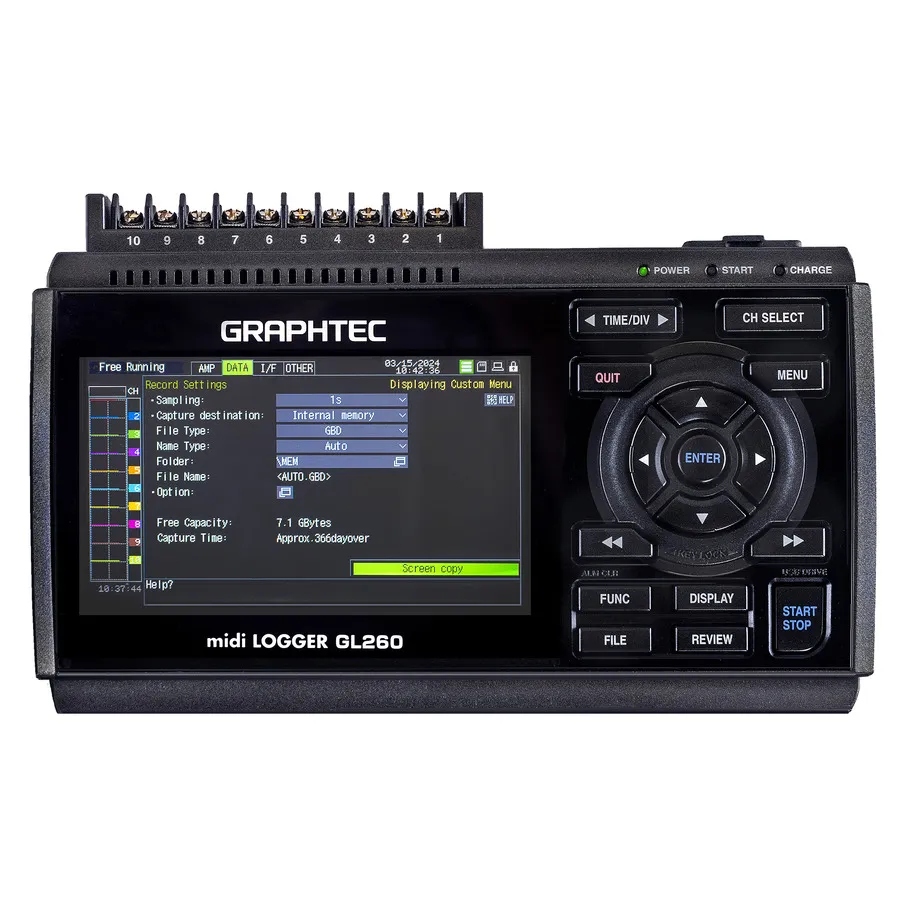 Graphtec GL260 Multi-Channel Data Logger