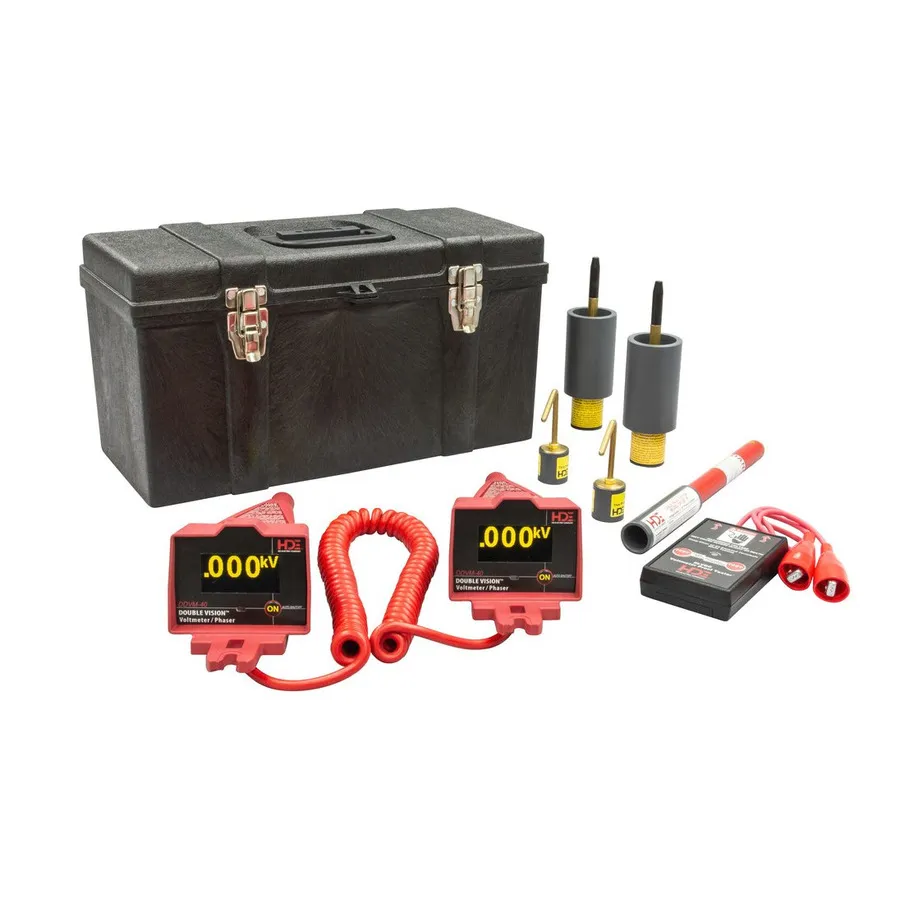 HDE DDVM-40/K03 Dual Display Voltmeter and Phasing Set