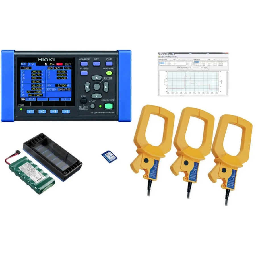 Hioki PW3360-21/1000Pro KIT Power Demand Analyzer Kit