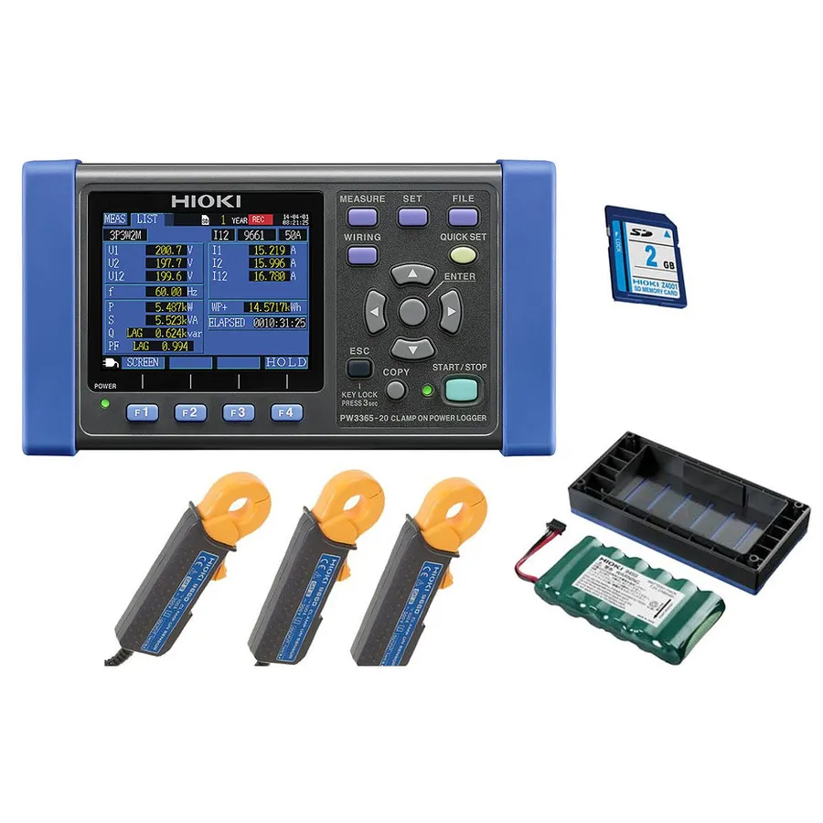 Hioki PW3365-20/100Pro KIT Power Logger