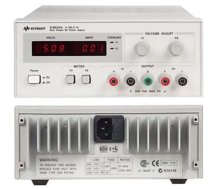 Keysight E3620A Dual Output DC Power Supply