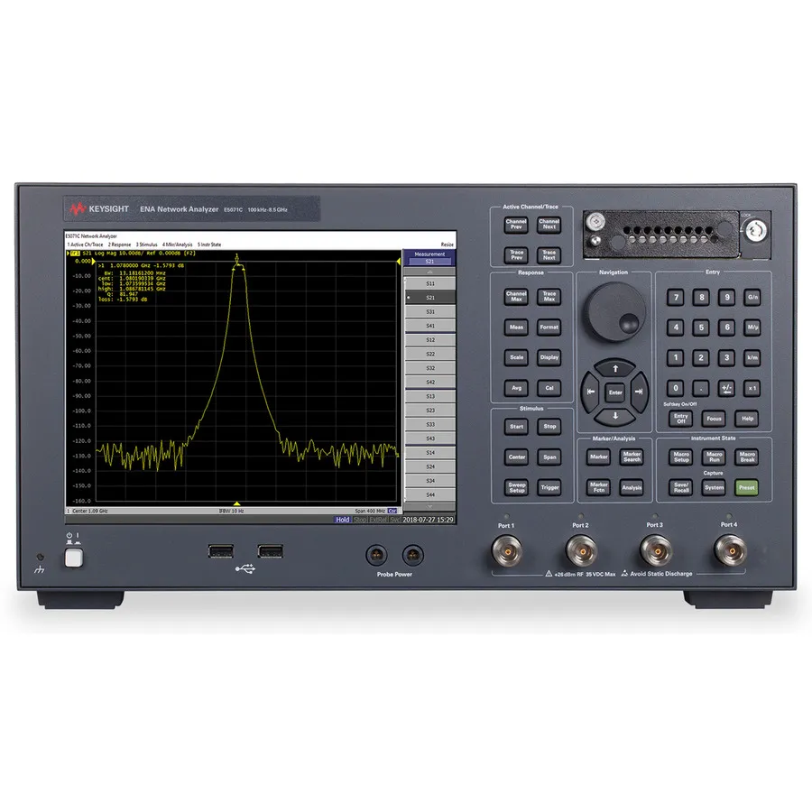 Keysight E5071C/019/480/UNQ Vector Network Analyzer
