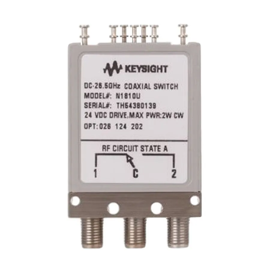 Keysight N1810UL/026/105/201/401 Coaxial Switch
