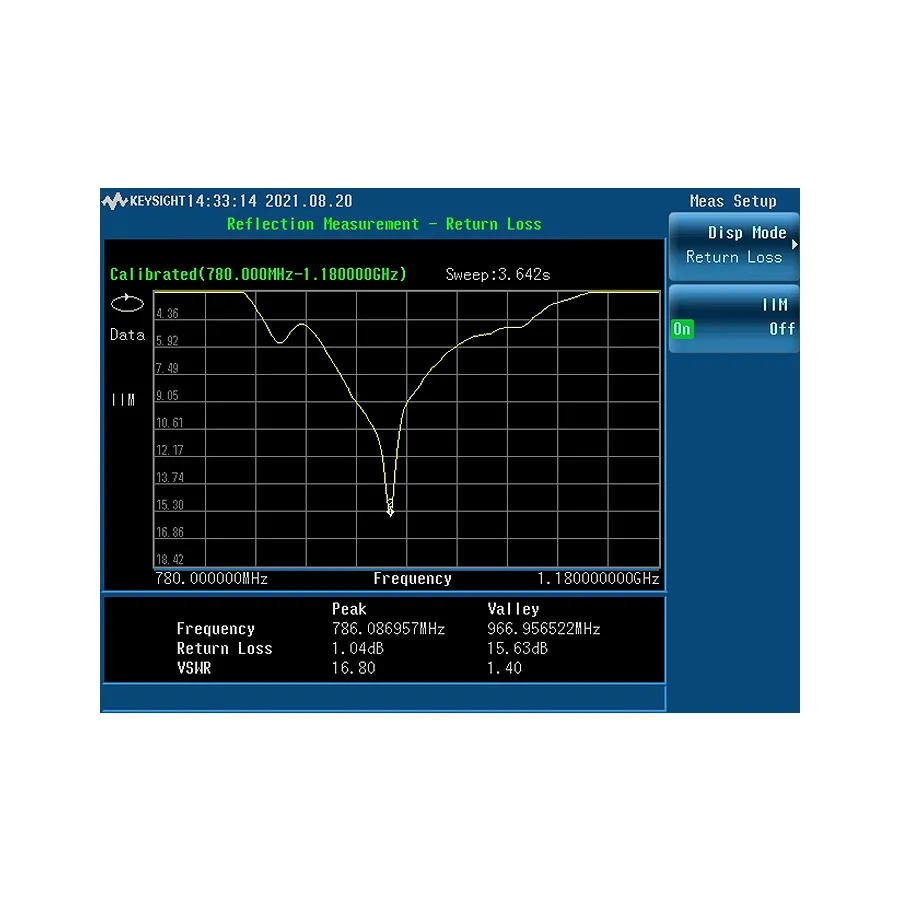 Keysight N9322CK/RM7 Reflection Measurement