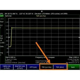 Keysight N9916B-215 TDR Cable Measurement