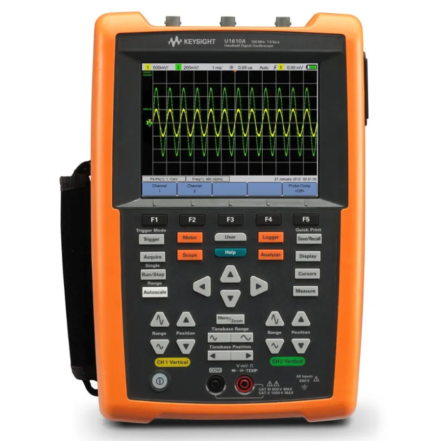 Keysight U1610A 100 MHz 2-Channel Handheld Oscilloscope