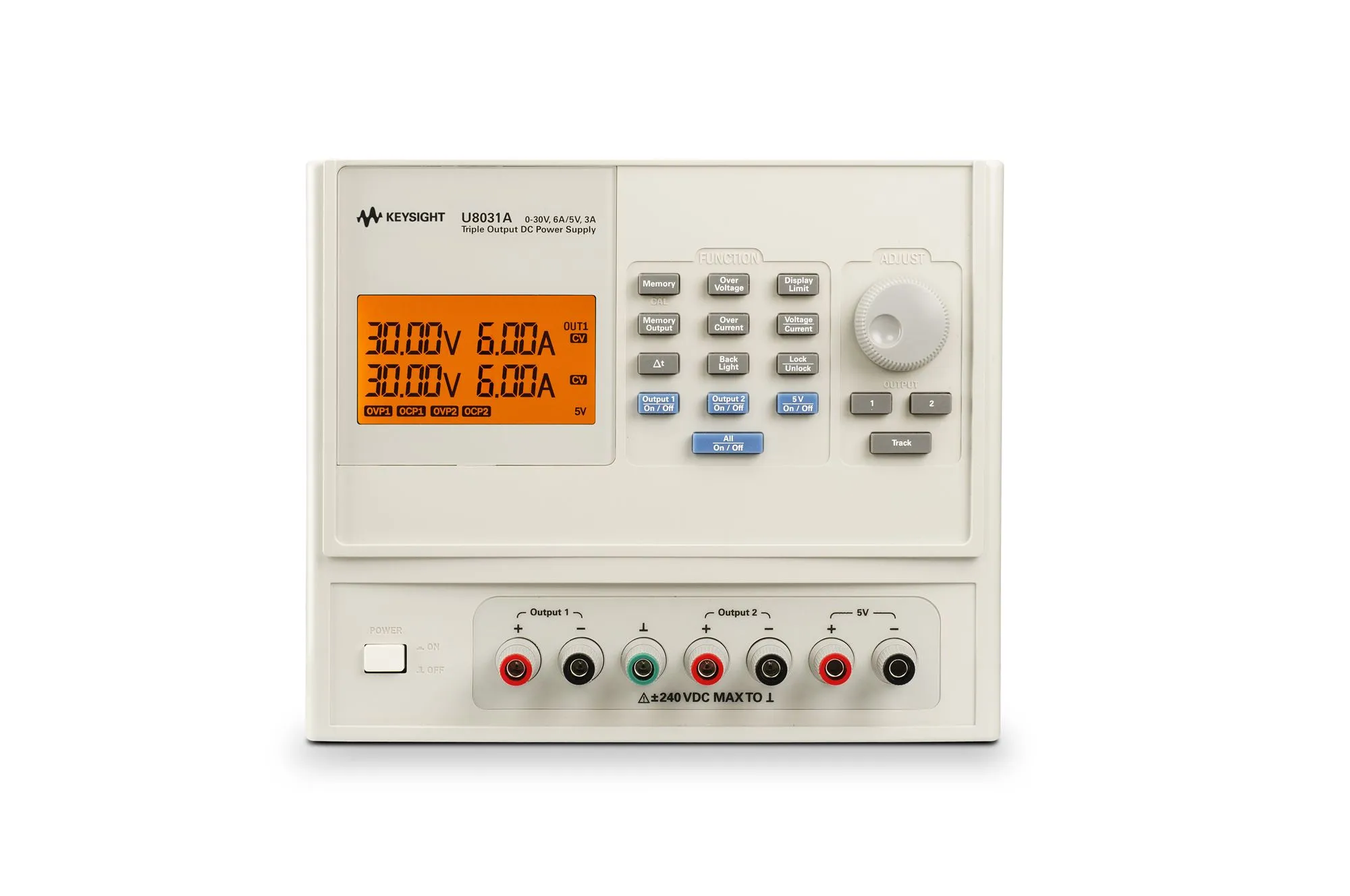 Keysight U8031A Triple-Output DC Power Supply