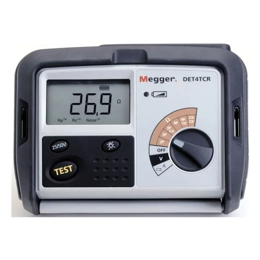 Megger DET4TC2 + ETK50C Ground Resistance Tester