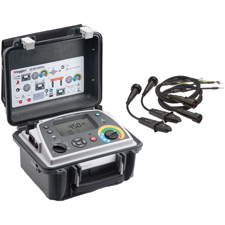 Megger DLRO-10HDX-DH4C Low Resistance Micro-Ohmmeter