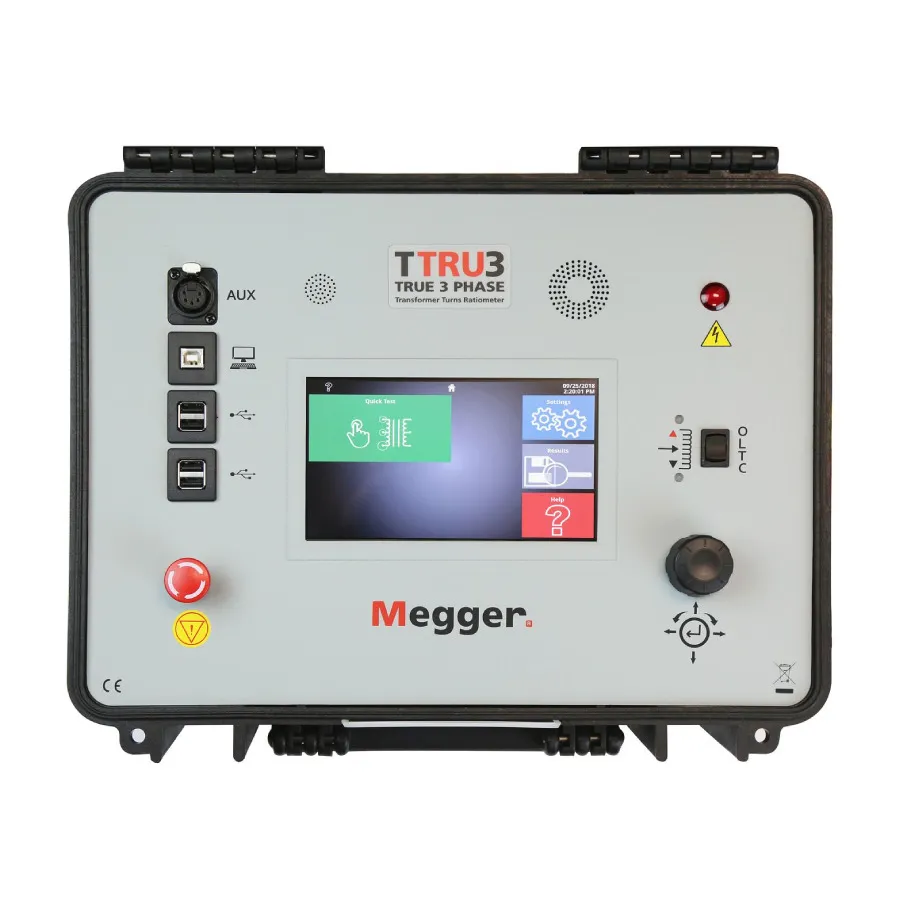 Megger TTRU3-Basic 3-Phase Transformer Turns Ratiometer