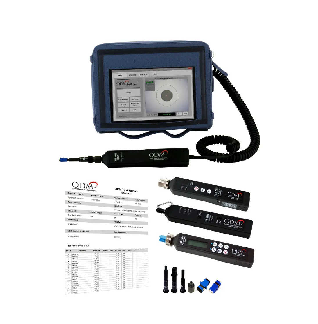Optical Design TTK_650 Single Mode Fiber Optic Test System