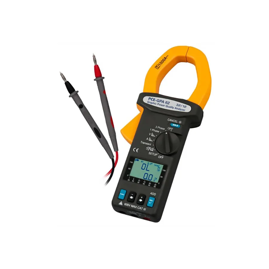 PCE Instruments PCE-GPA 62 Three-Phase Power Analyzer