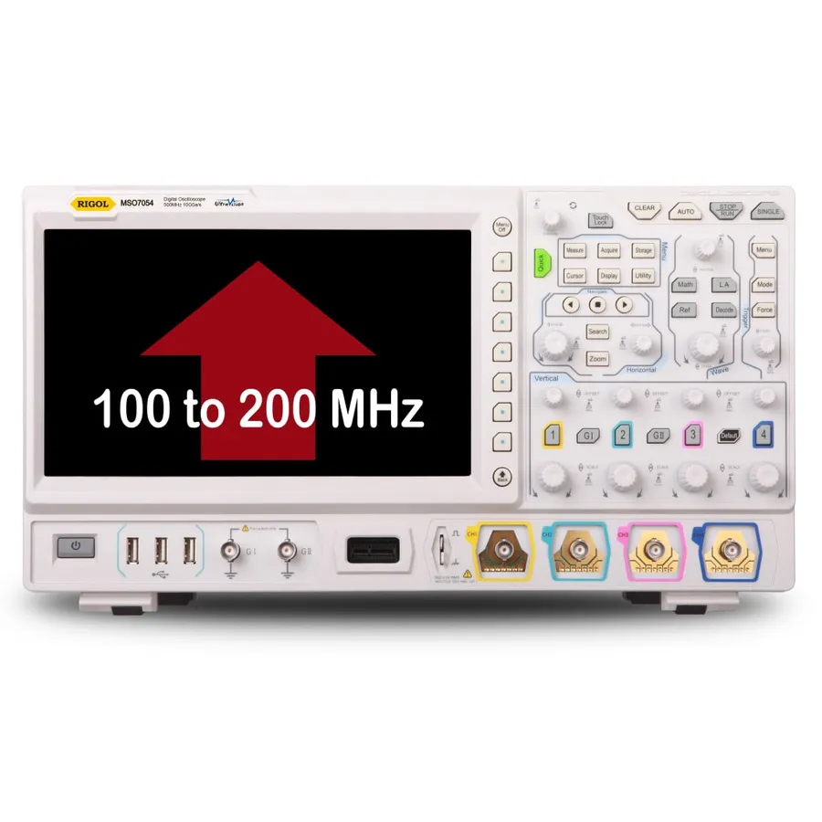 RIGOL DS7000-BW1T2 Bandwidth Upgrade to 200MHz