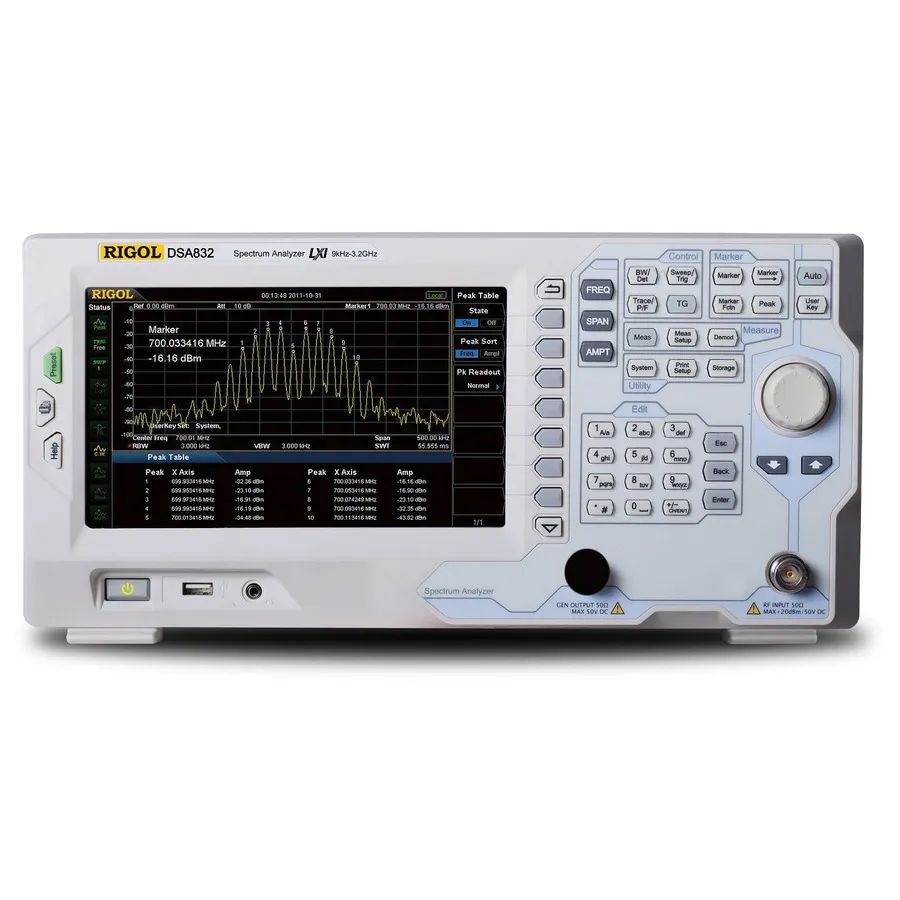 RIGOL DSA832 RF Spectrum Analyzer