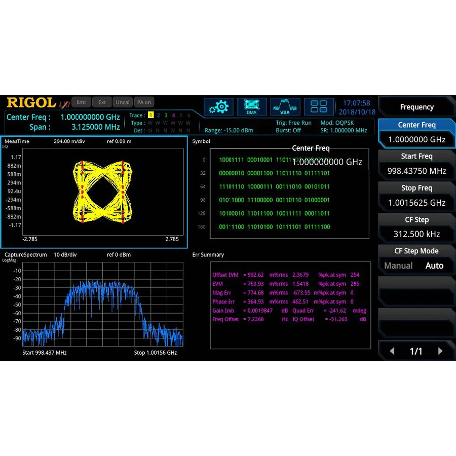 RIGOL RSA5000-VSA Vector Signal Analysis Mode Option