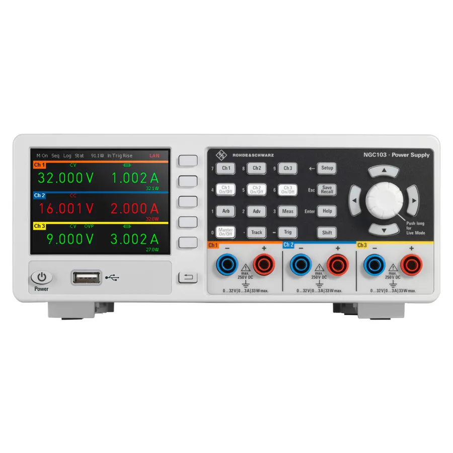 Rohde & Schwarz NGC103 Triple Output DC Power Supply