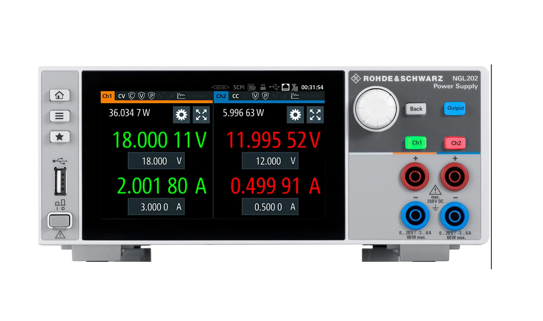 Rohde & Schwarz NGL202 Dual Output Power Supply