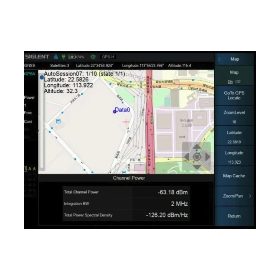 Siglent SHA860-MAP Outdoor/Indoor Map Option