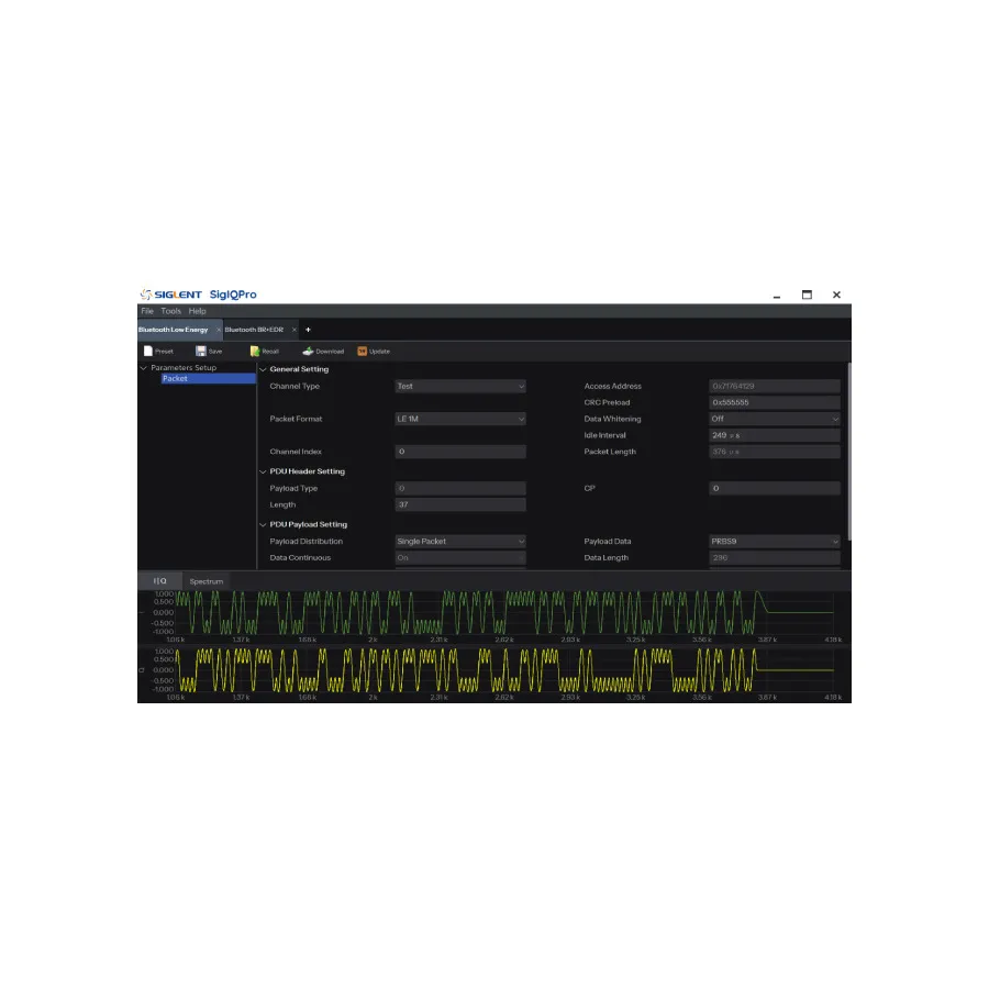 Siglent SigIQPro-BT Bluetooth Signal Generation Software