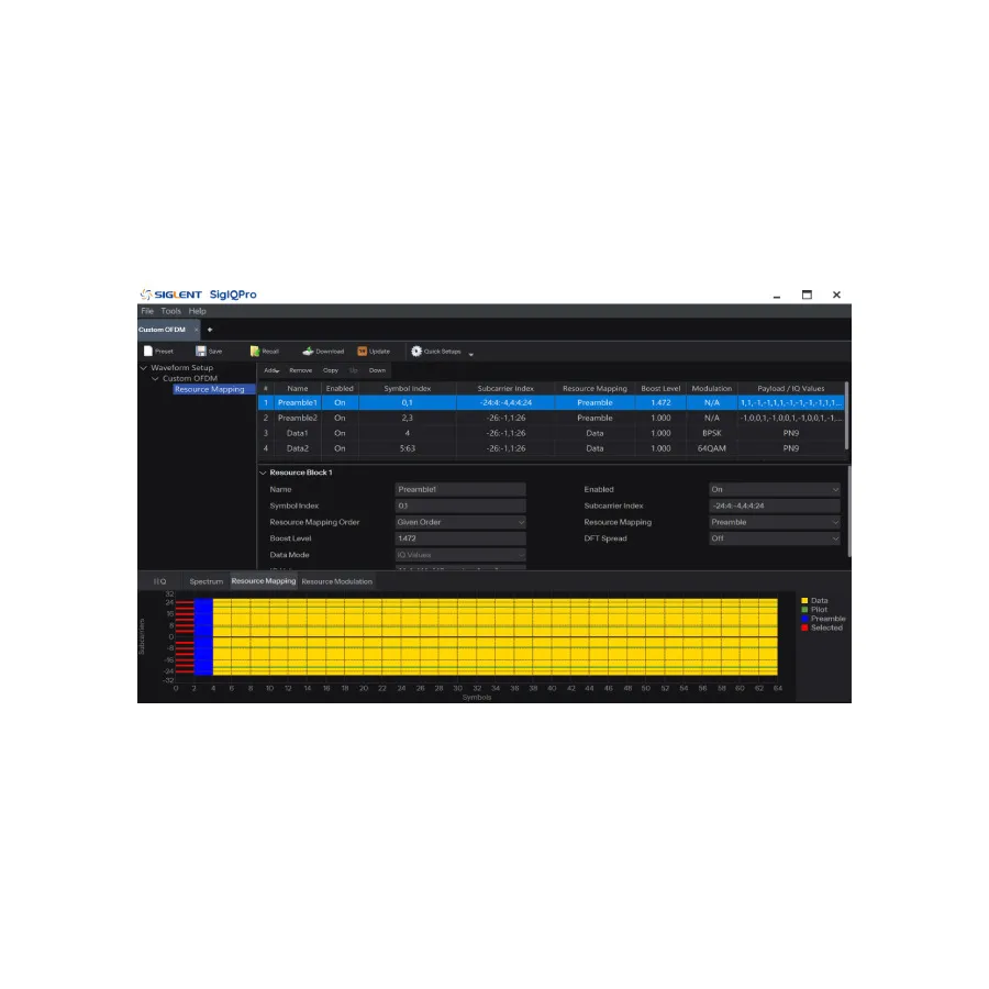 Siglent SigIQPro-OFDM Custom OFDM Signal Generation Software