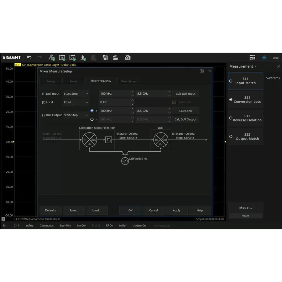 Siglent SNA5000-VMM Vector Mixer Measurement Software