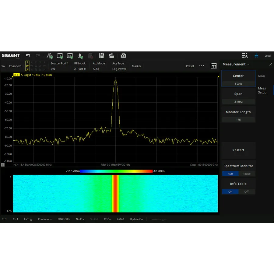 Siglent SNA6000-SA Spectrum Analysis Software