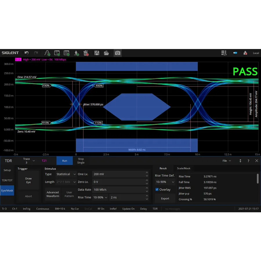 Siglent SNA6000-TDR Enhanced Time-Domain Analysis Software