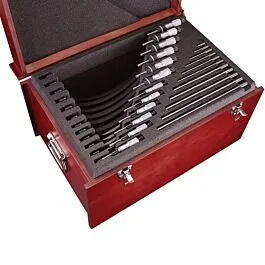 Starrett S436MEXRLZ Outside Micrometer Set