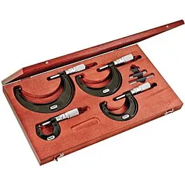 Starrett ST436.1BXFLZ Outside Micrometer Set 0-4"