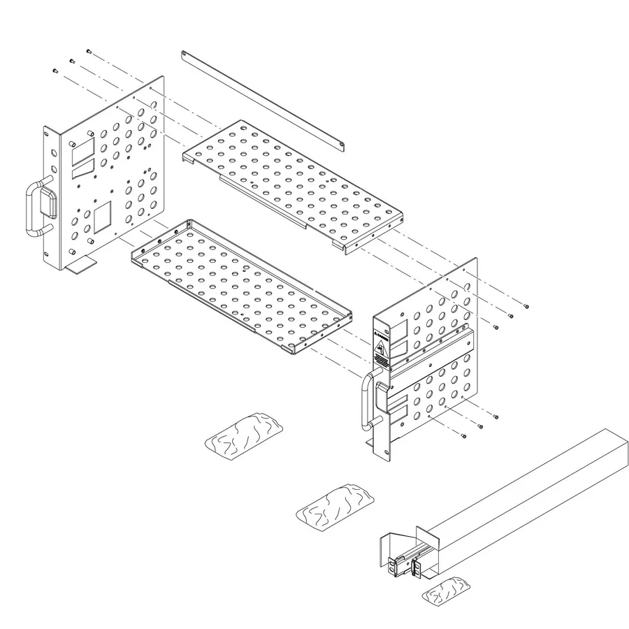 Tektronix RM4 Rackmount Kit for 4 Series Mixed Signal Oscilloscope