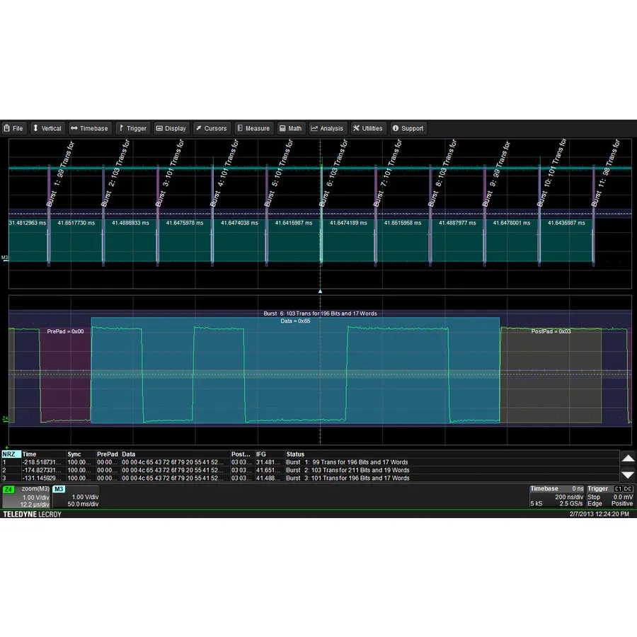 Teledyne LeCroy WS3K-EMB I2C, SPI, UART and RS-232 Trigger and Decode Package