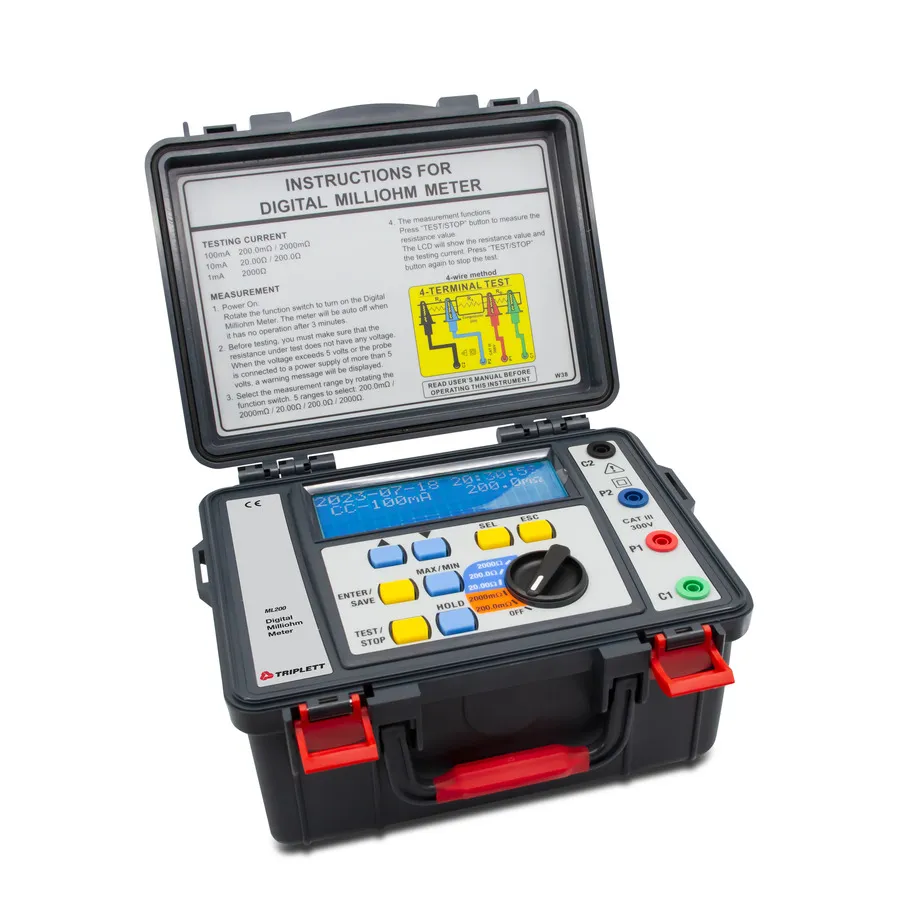 Triplett ML200 Battery Powered Milliohm Meter