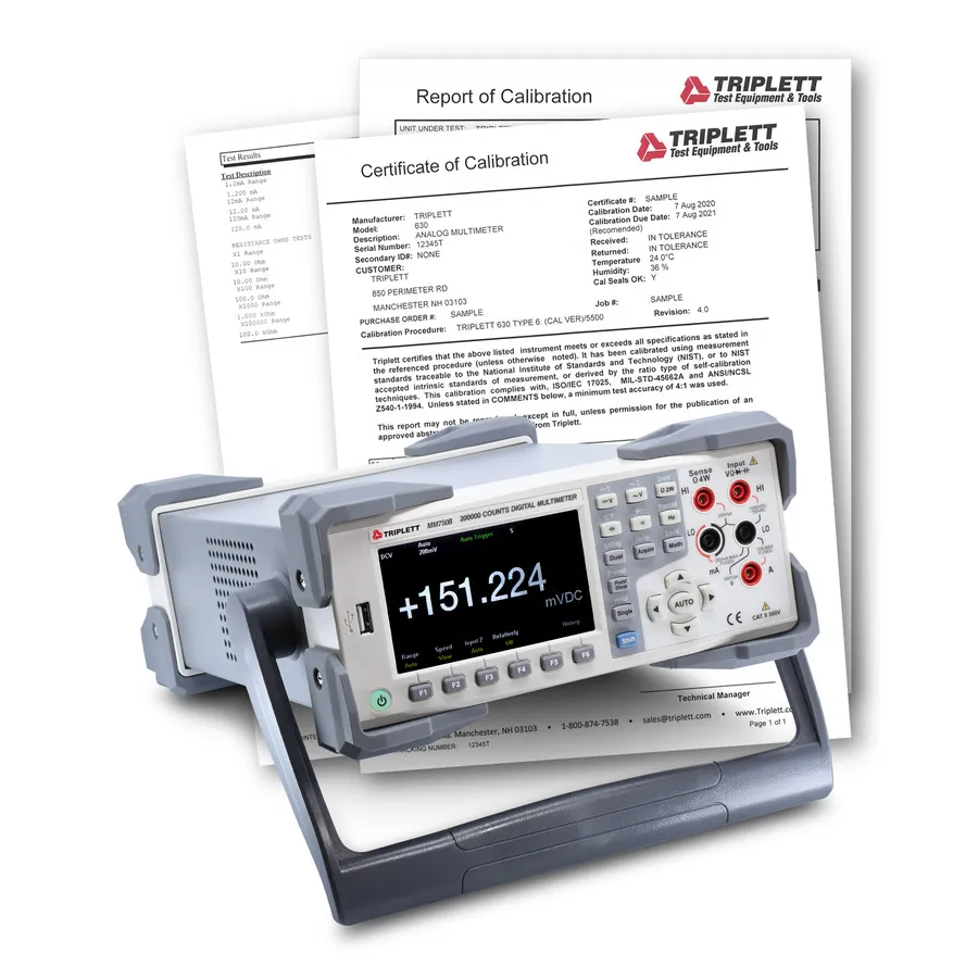 Triplett MM750B-NIST Digital Multimeter