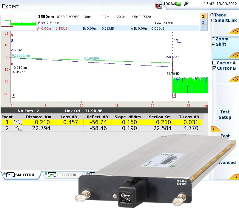 Viavi E81162C In-service 1625 nm OTDR Module