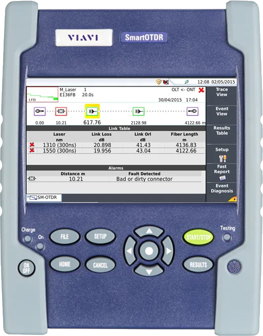 Viavi SMARTOTDR138FA-P0A Handheld Fiber Tester